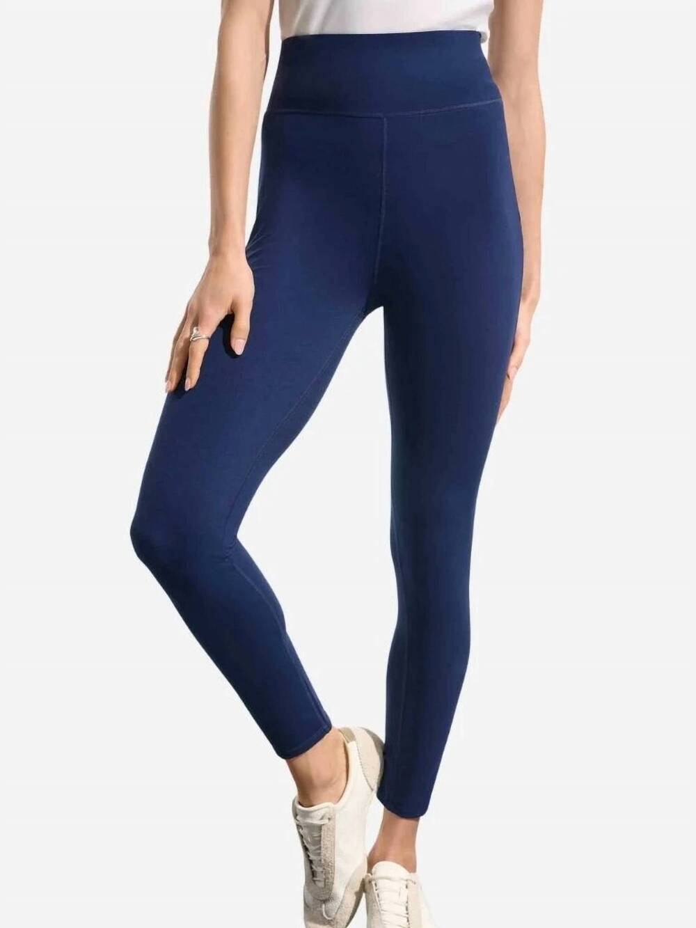 NEW JOSEPH RIBKOFF nylon spandex compression leggings in indigo
